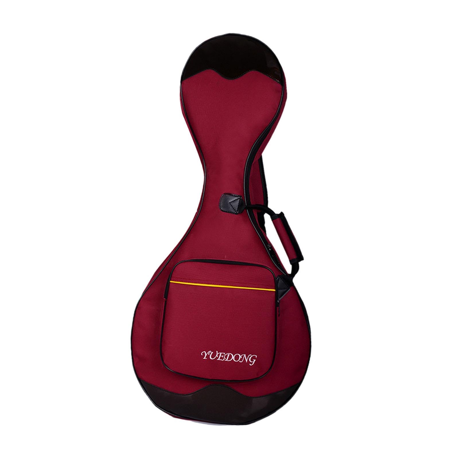 DYNWAVE Zhongruan Storage Bag, Zhongruan Carrying Case, Portable Hard Case, Musical Instrument Storage Bag for Stage Performance, Red