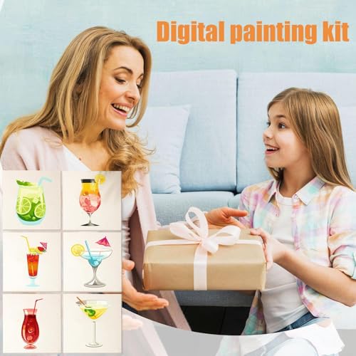 Pintura de cócteles por números ideal para fiestas creativas de adultos y tardes de ocio 7