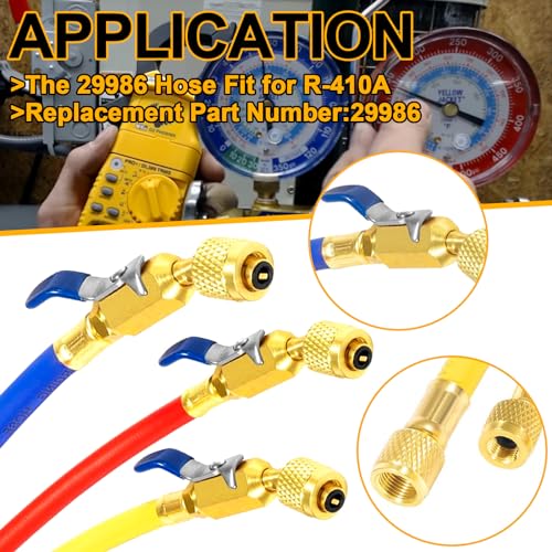 Image of YMT 29986 Plus II 1 /4 inch Hose with Compact Ball Valve Fits for Ball Valve R-410A