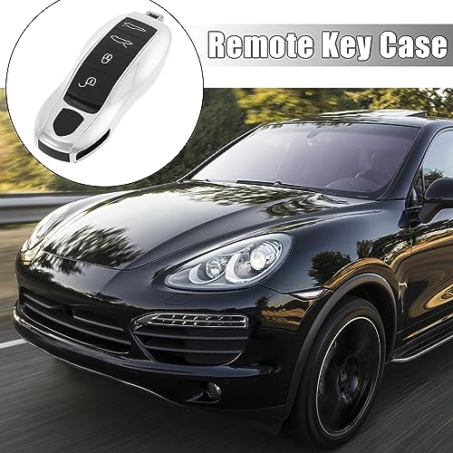 Couverture de clé Porsche argent étui protection télécommande Macan Cayenne