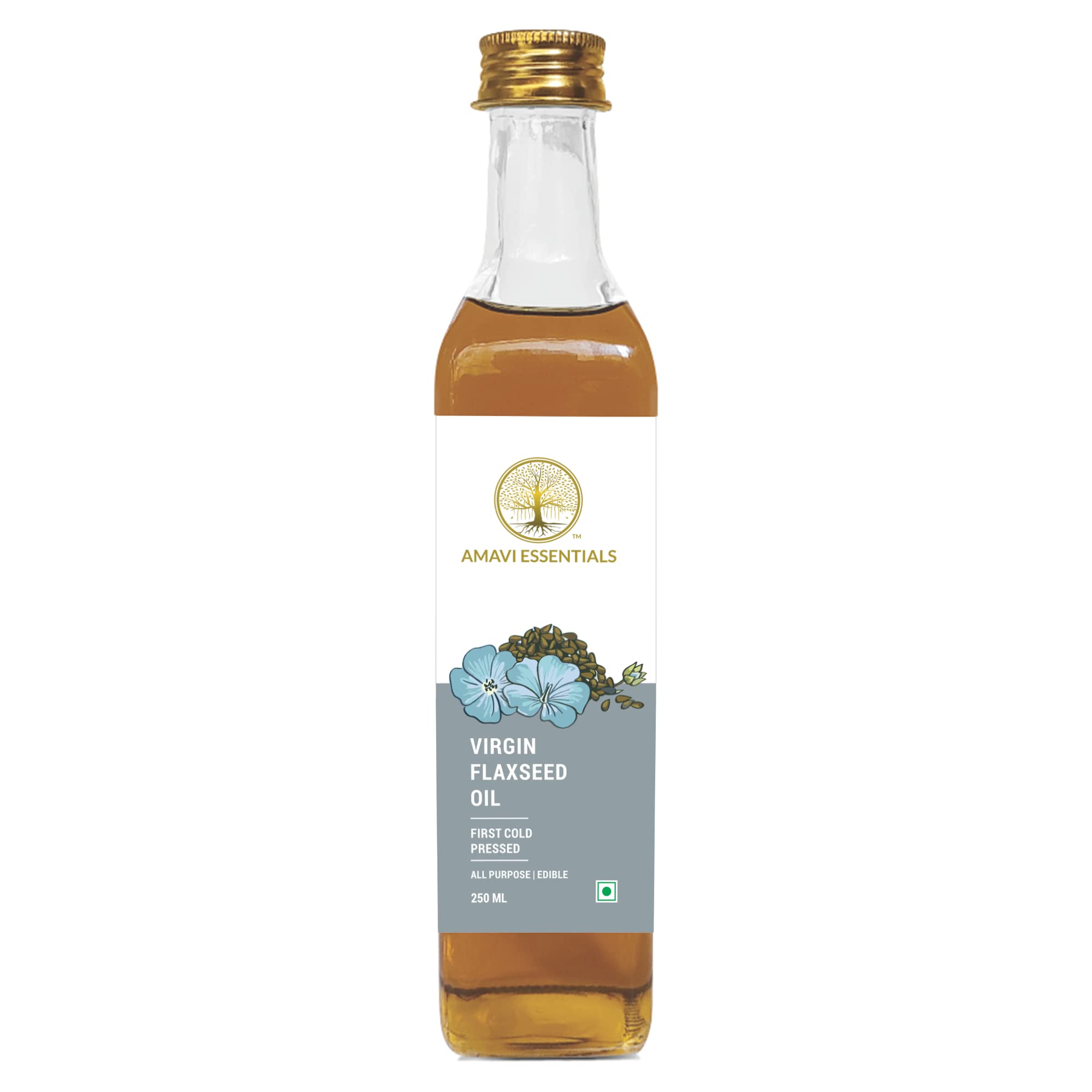 Buy Amavi Essentials 100 Natural & Pure Karnataka Virgin Flaxseed oil