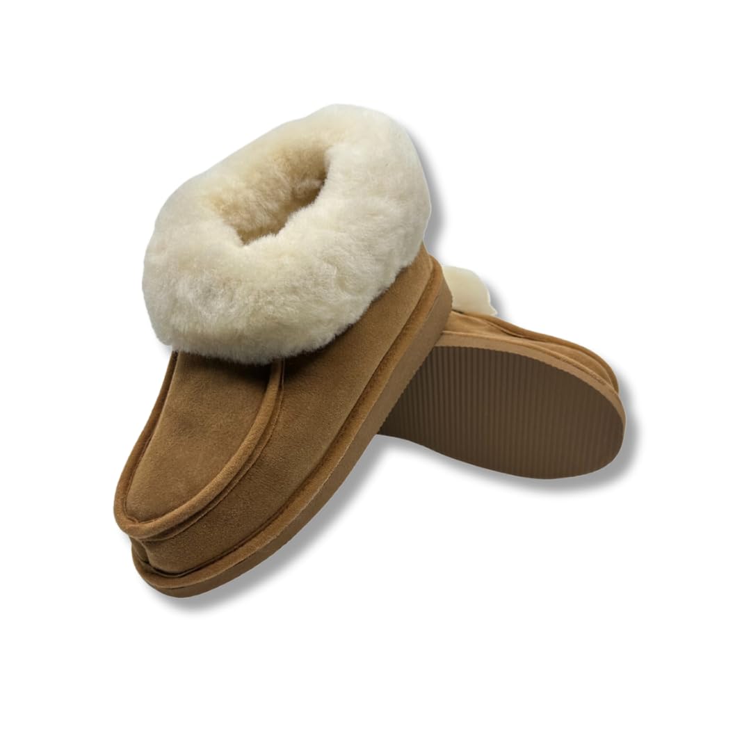 Pantoufles/Chaussons Printemps/Eté/Automne/Hiver Homme et Femme | Peau de Mouton 100% Naturelle | du 36 au 47 | Intérieur et Extérieur | Propriétés thermorégulatrices