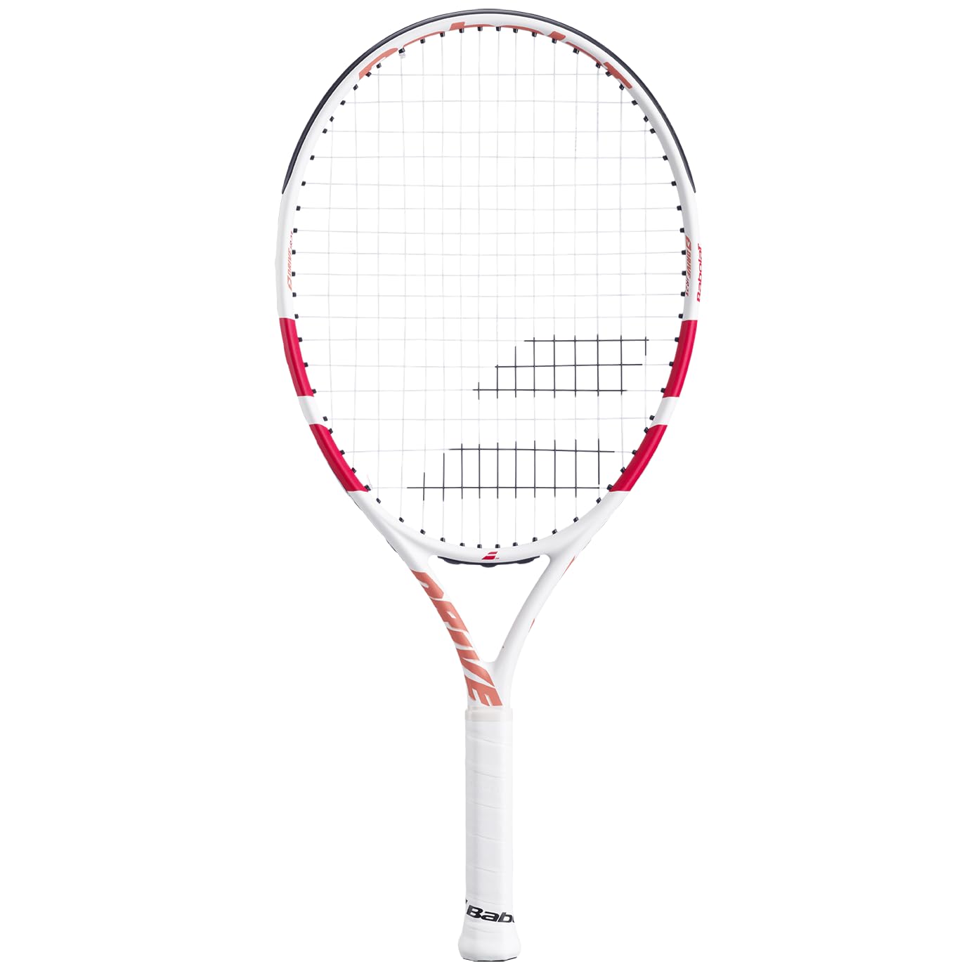 Babolat - Raquette de Tennis Modèle Drive Junior, TU, Bleu/​Rouge, Légère, Grip Conçu pour Petites Mains, Plan de Cordage 16x19 Ouvert 16x17, en Graphite et Aluminium, Idéale pour Enfants 125-​135 cm