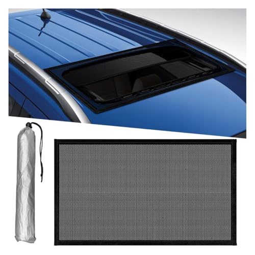 Duscoke Car Sunroof Sun Shade Breathable Mesh Magnetic Auto Moonroof Uv Prote...