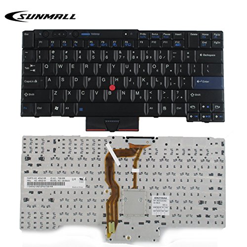 Sunmall T410 Keyboard, New Laptop Keyboard With Pointer For Lenovo Thinkpad T410 T420 T510 T520 X220 T400 T420S Us Layout Black #TOP1