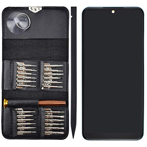 Image of LM-Q510N LCD Screen Touch Digitizer Glass with Screen Frame Replacement for LG Q51 Moonlight Titanium