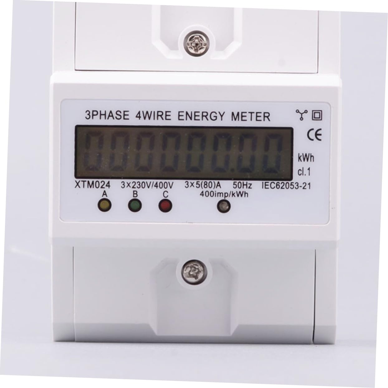 100a Wire Voltage LCD Display for Rail Installation Circuit Measurement Tool Compatible Din Monitoring for Home Electrical Systems