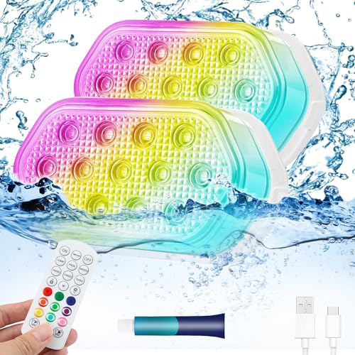 Lumière de piscine rechargeable résout problème éclairage spa ventouse aimant