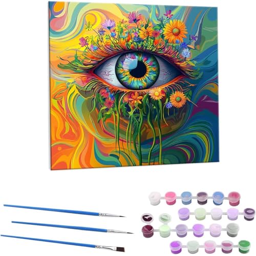 ڂ̉ G Paint by Numbers hG Lbg l ʂ肦 lphGLoXNtg  LoXA[g uVƃANG̋, ItBX CeA rO, ւ̃Mtg 80x80cm (t[