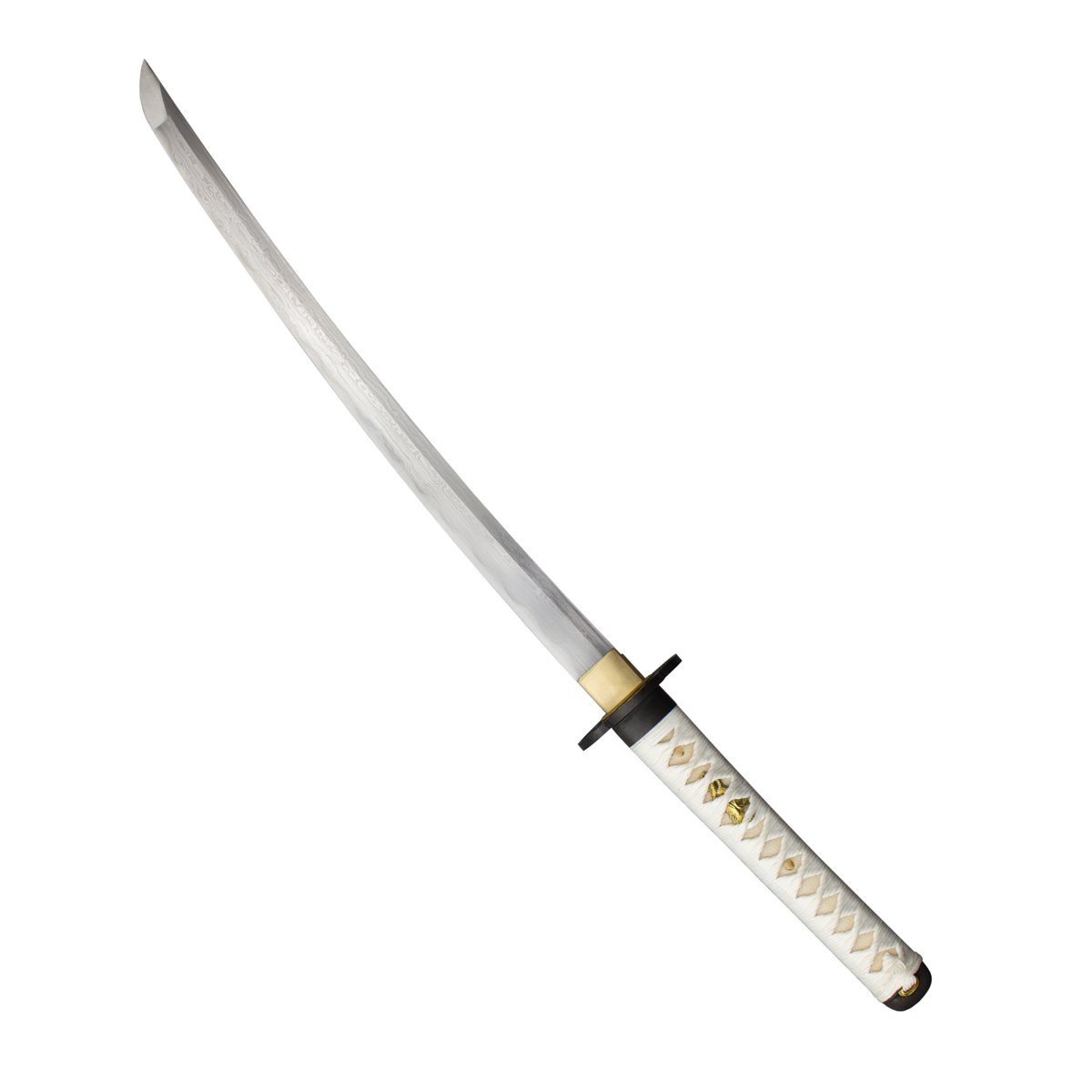 Wakizashi Kurzschwert Damaszener Stahl handgefertigt