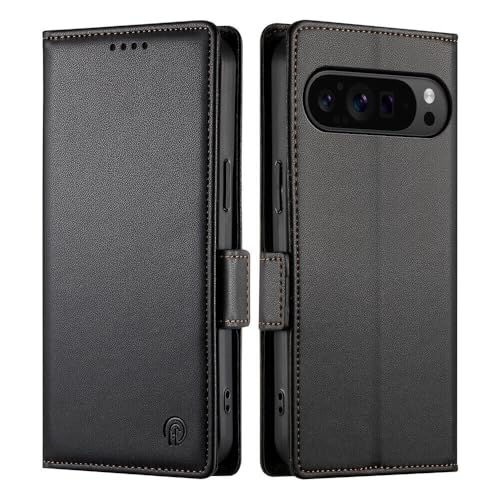 Housse Google Pixel 7A noir protection cuir clapet
