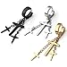 PiercingJ 6pcs Punk Fashion Stainless Steel Hoop Huggie Stud Earrings Cross Dangle Earrings