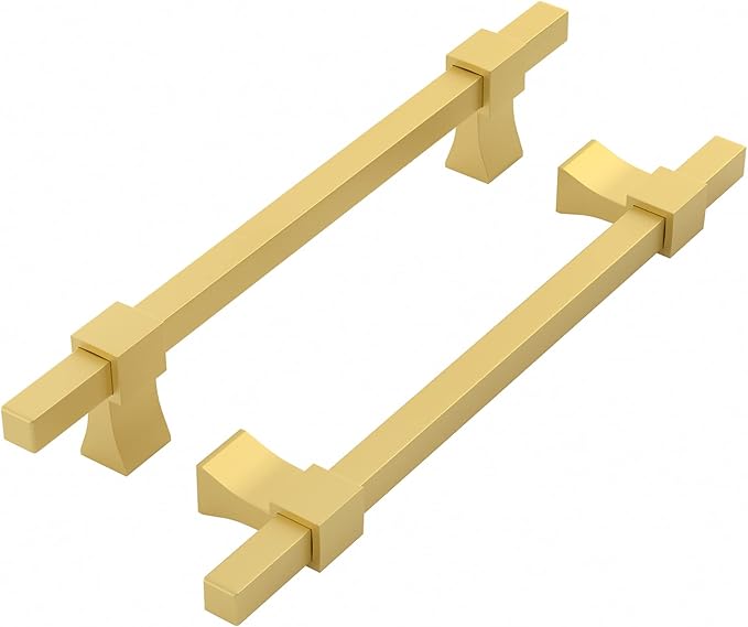 homdiy 25 Pack Adjustable Pulls Gold Handles, 13/8" to