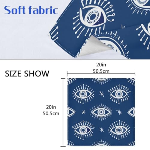 Servilletas de Tela Qilmy Evil Eyes Set x6 20x20 in miniatura 7
