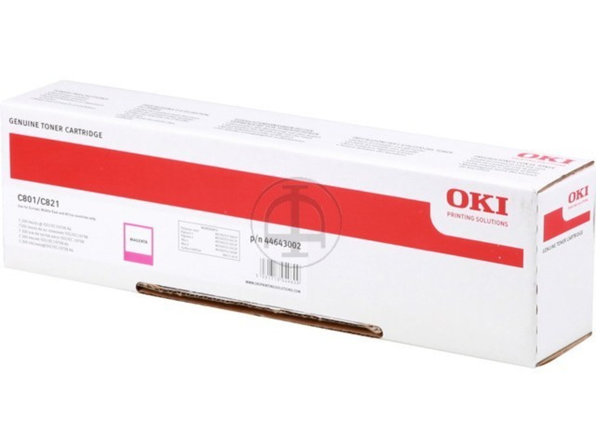 Toner magenta OKI C 821 N pour remplacer votre cartouche usagée sans trace