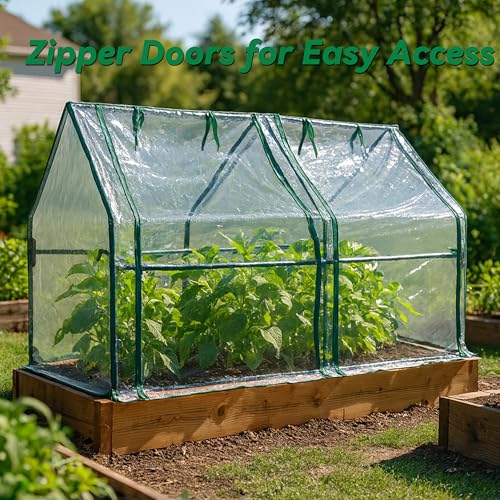 Gardzen Mini Greenhouse 71.7"(L) x36.2(W) x42.5(H) - Image 3
