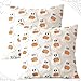 Generico Fodere Cuscini Decorativi Halloween,2 Pièce Federa per Cuscino per Halloween,Federa per Cuscino con Motivo Fantasmi e Zucche,Copricuscino di Peluche con Decorazione per Camera da Letto-B immagine