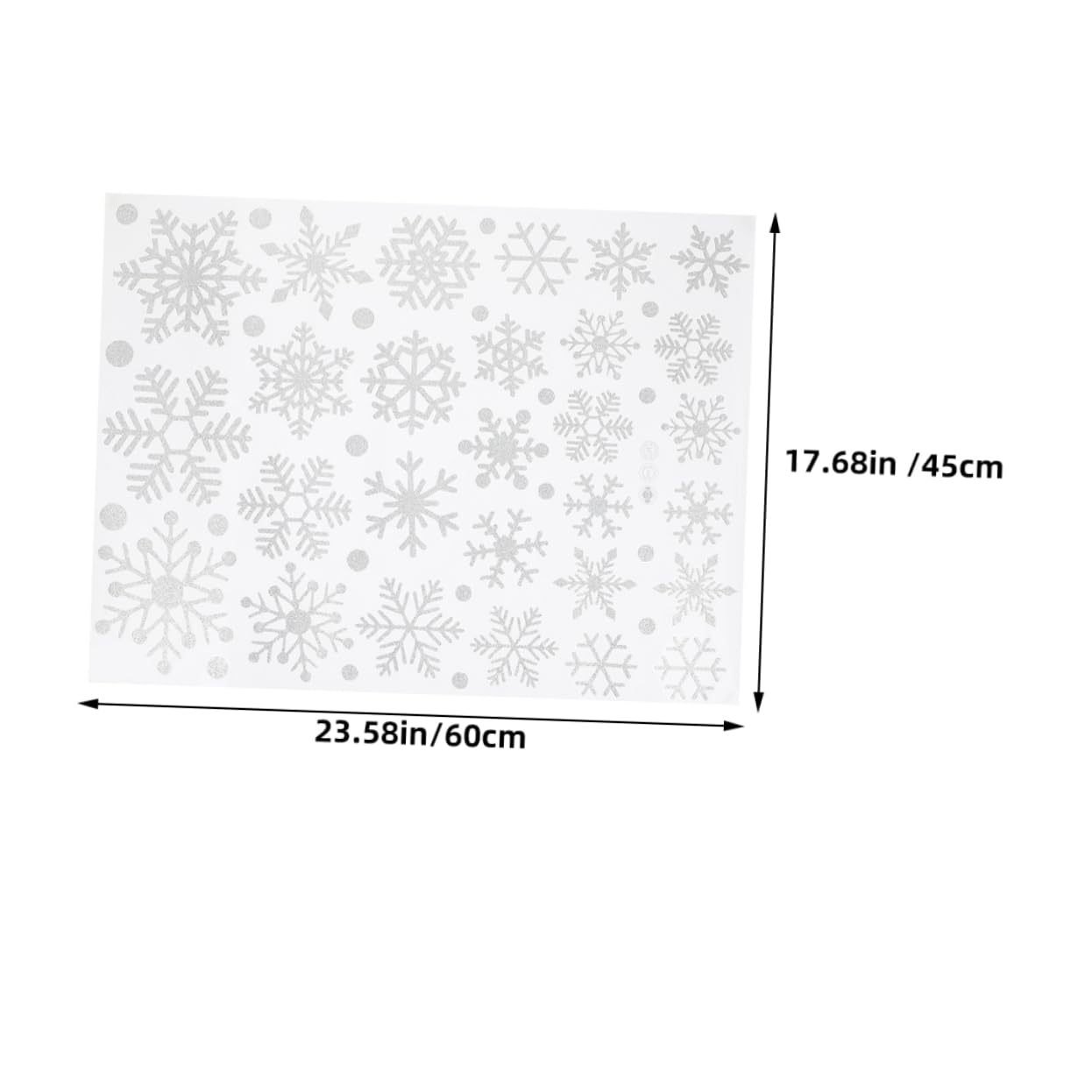 5blätter Schneeflocken-fensteraufkleber Weihnachtsdekorationen Mit Schneeflocken Weihnachtsaufkleber Für Glasfenster Fensterdekorationen Für Feiertage -aufkleber Für f