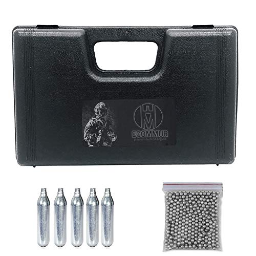 Borner W3000M CO2 Full Metal | Pistola de balines (perdigones: Bolas bb's de Acero) Calibre 4.5mm semiautomática