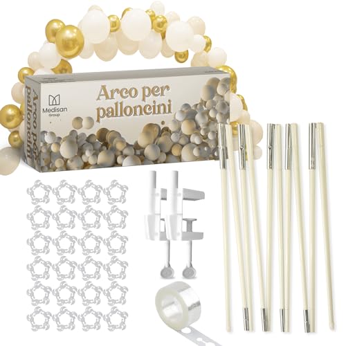 Medisan Group Arco Palloncini Struttura in Fibra di Vetro Flessibile, per Tavoli lunghi fino a 3m