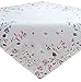Produktbild Raebel OHG Apolda Tischdecke 110x110 cm Sommer Pflegeleicht Weiß Blumenwiese Biene Bunt Frühlingsdecke (110 x 110 cm)