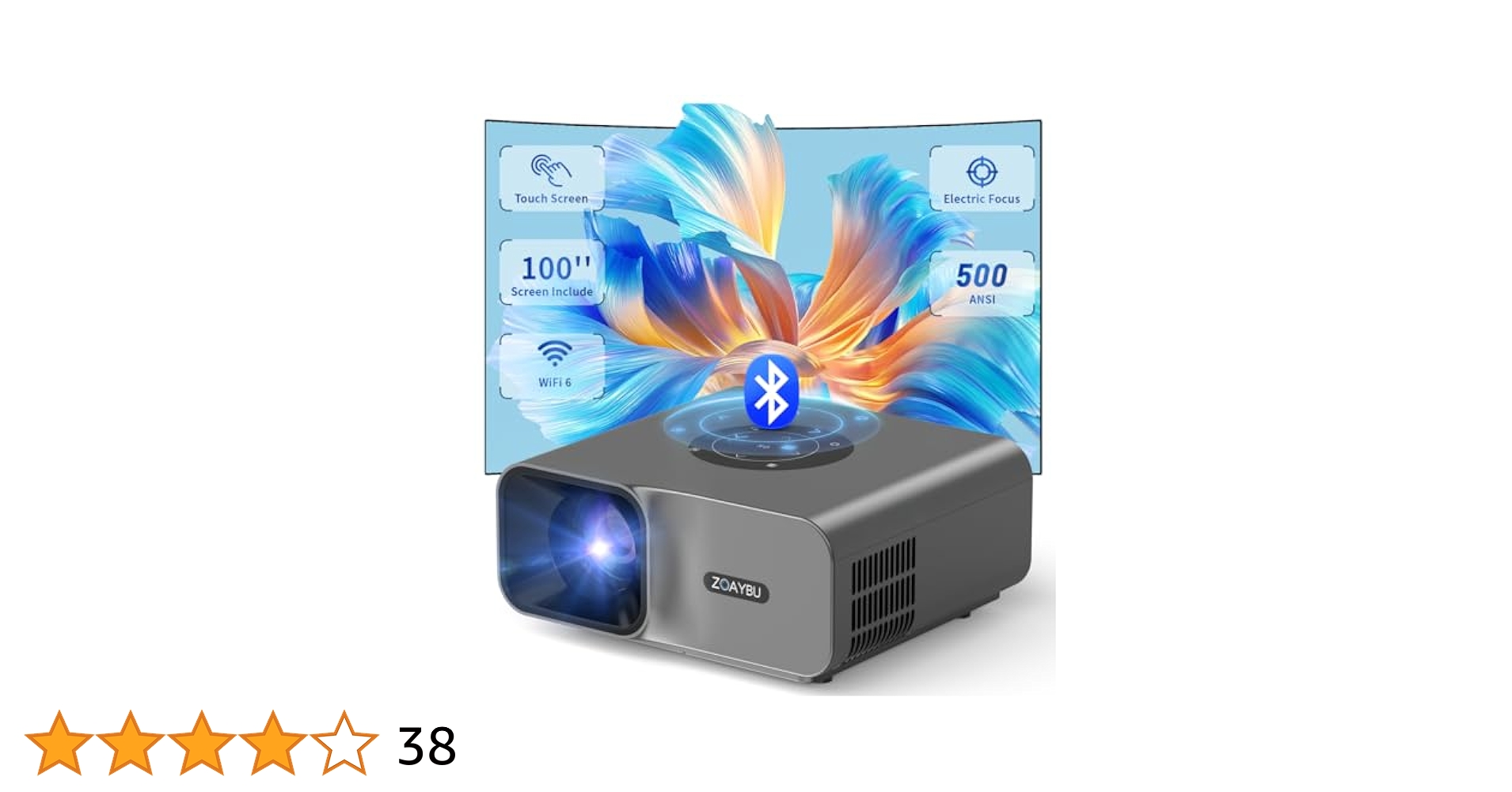 Amazon.com: ZOAYBU Electric Focus Projector with WiFi 6 and