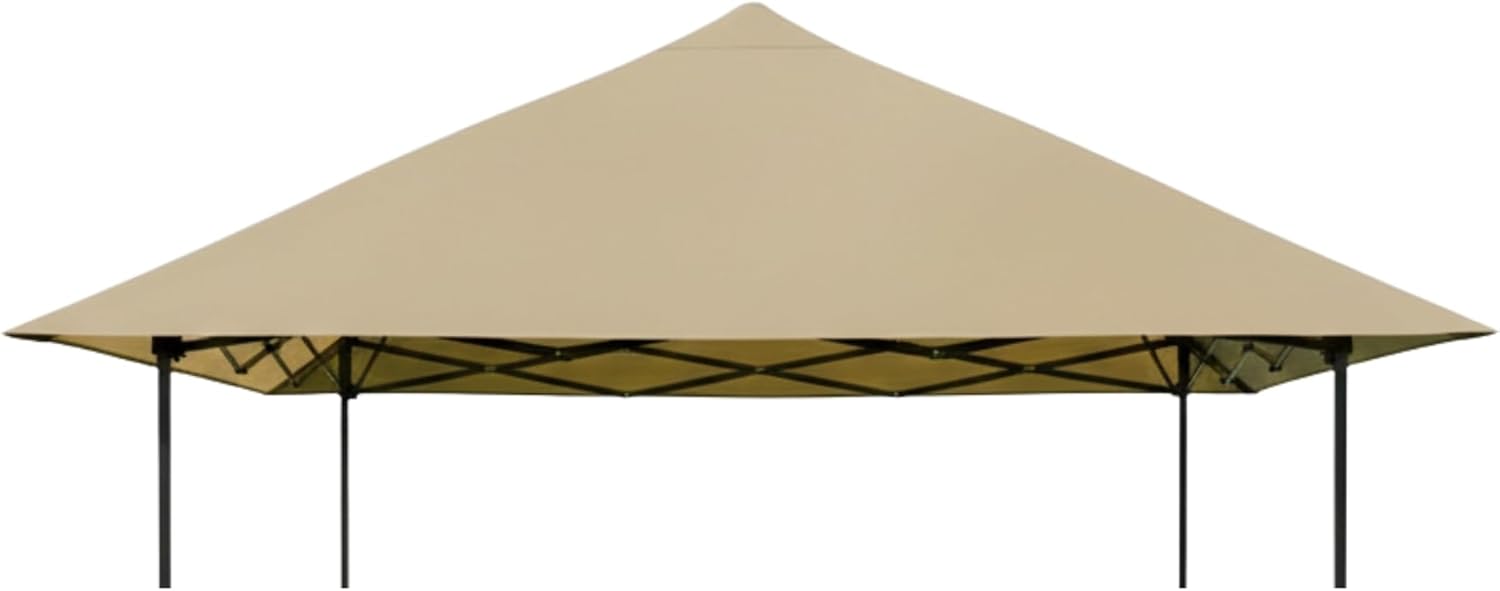 Garden Winds Reinforced RipLock 350 Replacement Canopy Top Cover Compatible with Coleman Light and Fast, Oasis, and Oasis Lite 10' X 10' Tent Models 2000029928, 2157500, 2157495 - Beige