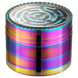 LIHAO Grinder Pollen Crusher Regenbogen Farbe 4-teiliges Set | Zinklegierung 4 51ldRo3DlXL. SL500 . SS300