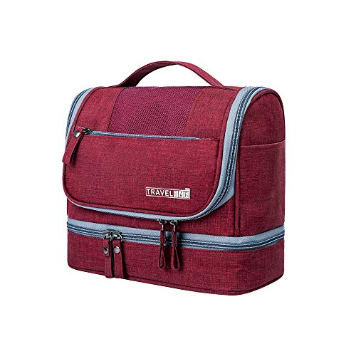 JUMENG Compact Hanging Travel Toiletry Bag Makeup Bag Waterproof Cosmetic Bag Bathroom Shower Storage Bag Dop Kit for Men Women