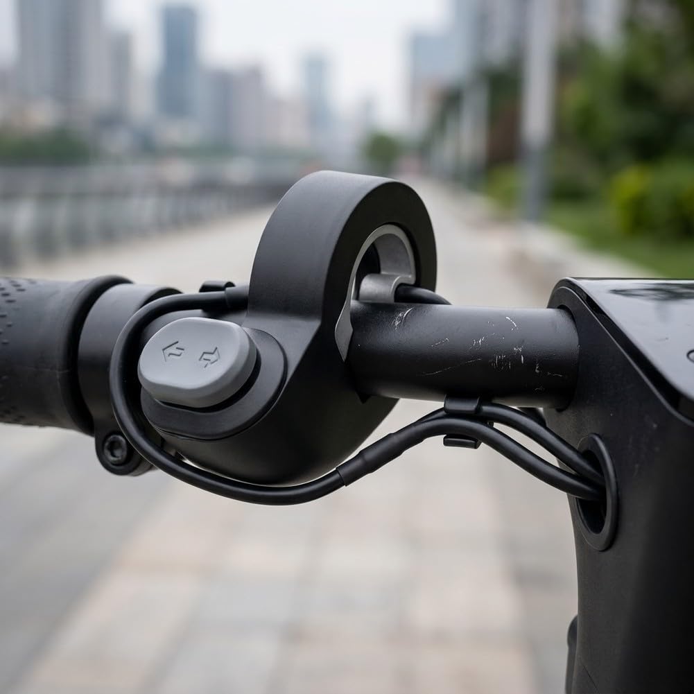 Housse de guidon en ABS gris avec lumières pour Xiaomi pour Pro Plus Max