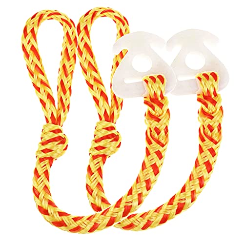 ZTOONE 2 robuste Abschleppseile für Wassersportarten, entworfen für Schleppen, Ziehen von Rohren, Wakeboard, schnelle Verbindung, Tragkraft 1360 kg Cover