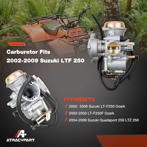 Image of Carburetor Compatible with 2002-2009 Suzuki LTF 250 Ozark 250F, 2004-2009 Suzuki Quad Sport LTZ250 Carb Replace# 13200-05G01