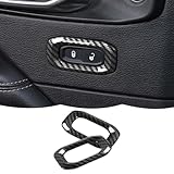 RT-TCZ Carbon Fiber Interior Door Lock Switch Cover Trim Frame Decoration Interior Accessories Compatible with Jeep Wrangler JL JLU & Gladiator JT 2018-2023