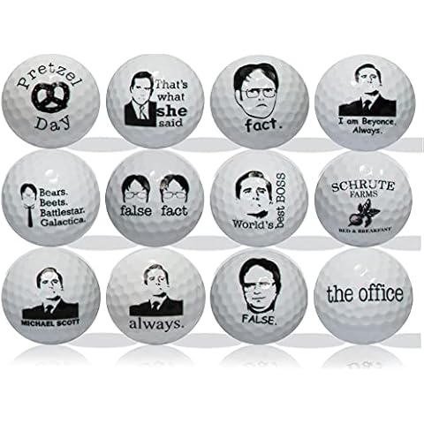 The Office Golf Balls 12 Pack Great Gift IDEA from Moms, DADS and Kids - Perfect for The Person who has Everything. Cover
