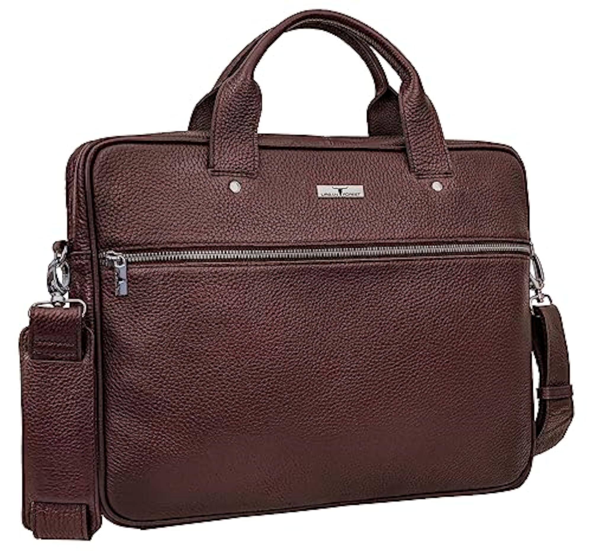 Xander Brown Leather Messenger Bag for Men