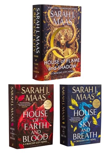 Crescent City Series By Sarah J. Maas 3 Books Collection Set [House Of Sky And Breath, House Of Earth And Blood, House Of Flame And Shadow (Hardback)]