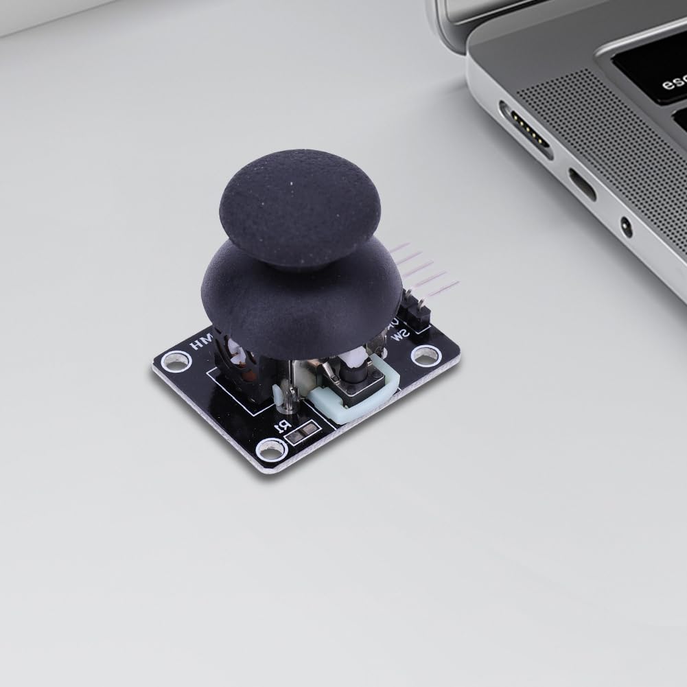 Capteur de tige de contrôle de jeu à double axe 5 V Module de dérivation du joystick 2,54 mm Capteur à levier de contrôle KY-02