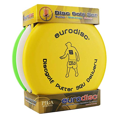 Eurodisc Kit de démarrage de golf pour débutants, approuvé par PDGA, putter SQU et disque de sélection de qualité supérieure.