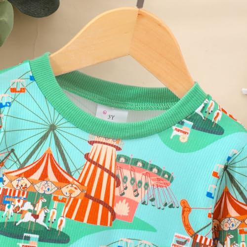 Toddler Boys Girls Sweater Autumn/Winter Long Sleeve Strips Christmas Day Print Sweater Girls 𝐉ersey Full Zip Jacket2