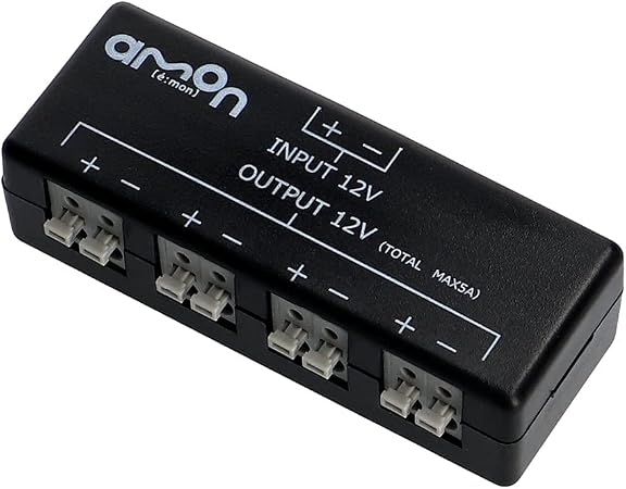 Amazon エーモン Amon プラス マイナス分岐ターミナル ワンタッチ接続 3360 黒 車 バイク 車 バイク