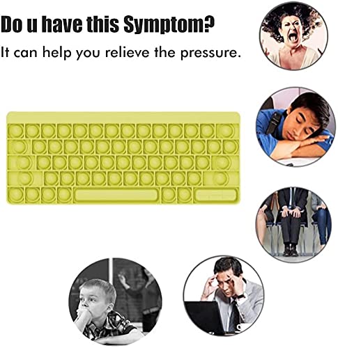 Dan&Dre Teclado de Silicone de para Alívio de Tensões Fidget Brinquedo Sensorial de Tamanho Grande I