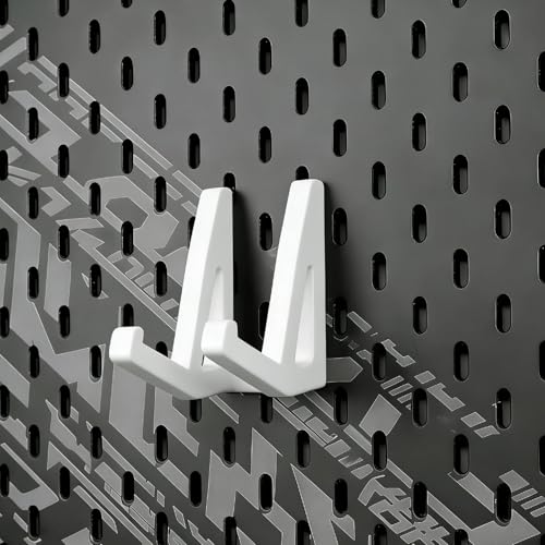 White Pegboard Keyboard Mount for IKEA SKADIS 1 Pair...