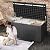DWVO 120 Gallon Large Deck Box, Outdoor Lockable Storage Bin for Gardening Tools, Patio Cushions, Waterproof Resin (Black)