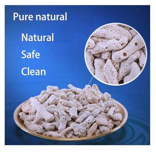 Image of Fish Tank Coral Filter Fish Tank Filter Crushed Coral for Freshwater Aquarium Bio Ceramic Filter Media Fish Tank Filtration Material Pond Filter Media Reusable Aquarium Filter