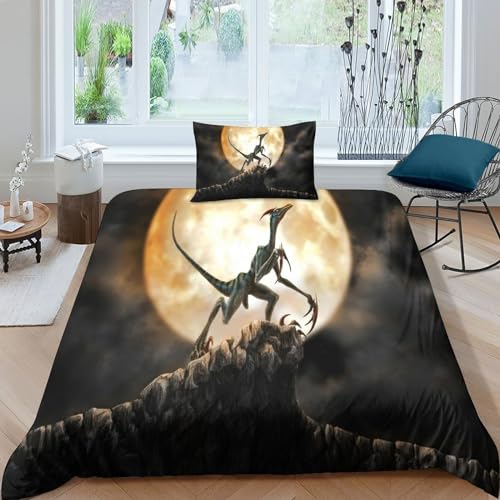 Housse de couette dinosaure 3D microfibre de qualité supérieure - 2