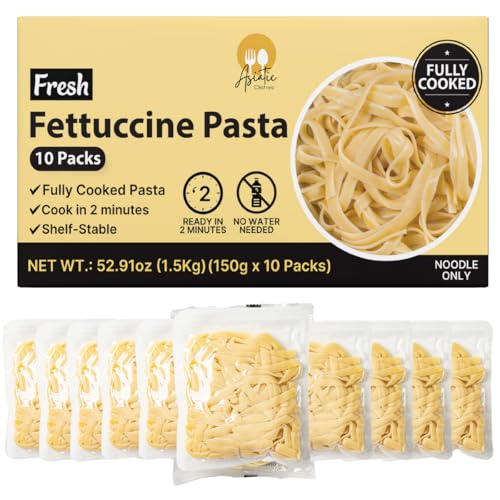 Asiatic Dishes Fresh Fettuccine Pasta, Pack of 10, Ready in 2 Minutes