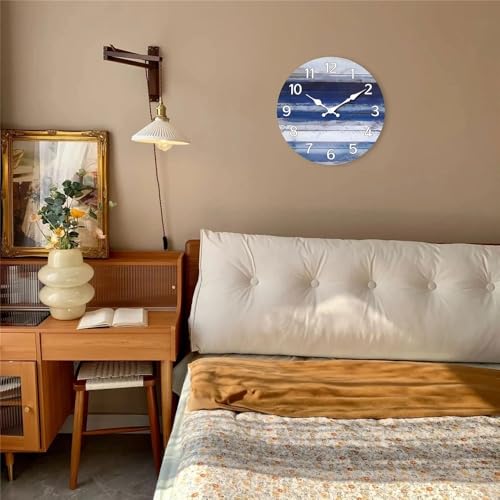 Horloge murale silencieuse en bois vintage pour supprimer le tic-tac - 7