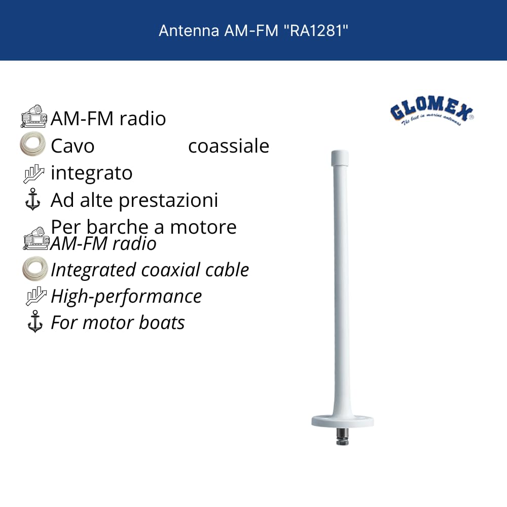 ANTENA AM/FM - 300 MM - GOMA - 3 M - I