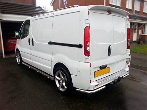 Bragan Rear Corner Bars Compatible With Vauxhall Opel Vivaro 2002-2014 SWB LWB Van Chin Accessories BRA35314