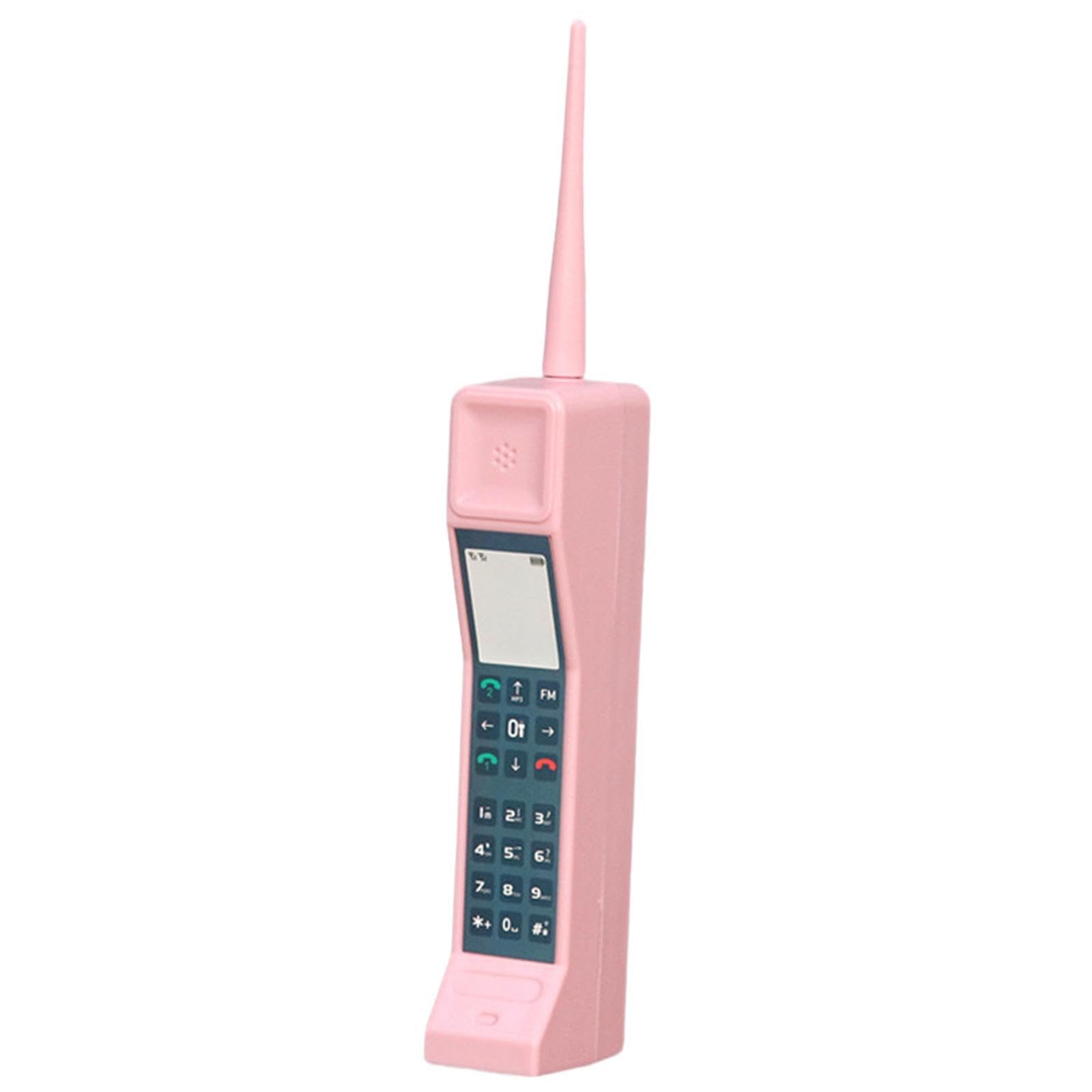 HOIXZCS for Creative Retro Brick Cell Phone Model Home Ornament Vintage Style Centerpiece Decor For Living Room And Fine Workmanship And Makes Full Of Novelty, Pink, 4x6x31cm